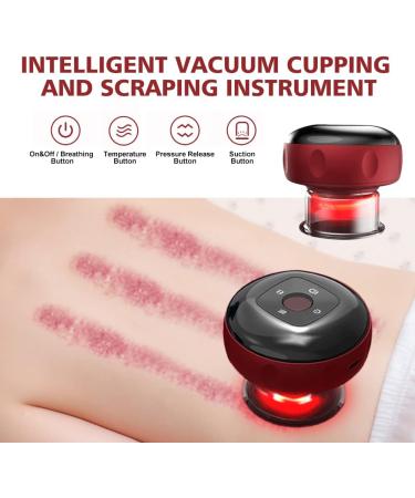 Electrical Cupping Massager Set - 3 in 1 Cupping Therapy with Red Light Heating & 12 Speed Cellulite Massager for International Shipping - Buy Online on GoSupps.com