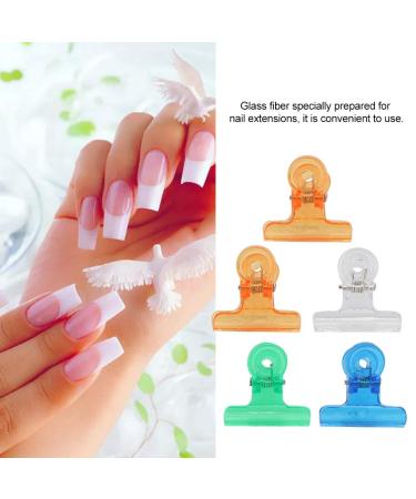 Fibernails 20-Inch Fiberglass & Silk Nail Extensions | Acrylic Nail Shape with Curvature Clips | Salon & Home Use - Buy Online on GoSupps.com