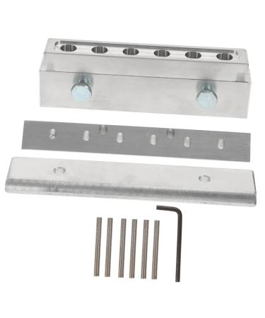 MAGICLULU 1 Set 6 Hole Lipstick Mold Lip Gloss Diy Kit Diy Mold for Lipstick Lip Silicone Mold Lipstick Making Mould Lip Cream Mold Lip Balm Maker Diy Kits Aluminum Alloy Two-color Lip Stick