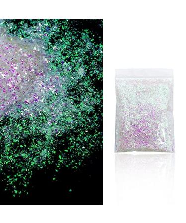 20g Ultra Thin Mermaid Glass Flakes - Irregular Nail Glitter Sequins for Stunning Nail Art Decoration - Buy Online on GoSupps.com