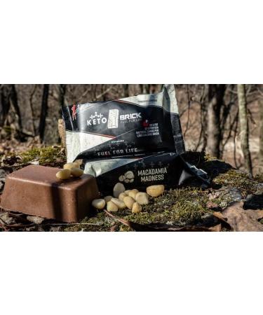 Keto Brick | Keto Snack Bar | Delicious and Easy Keto Snack on the Go | High Protein | High Fat | Sugar Free | Low Carb Bar (2 Pack Macadamia Madness) Macadamia Madness 2 Pack - Buy Online on GoSupps.com