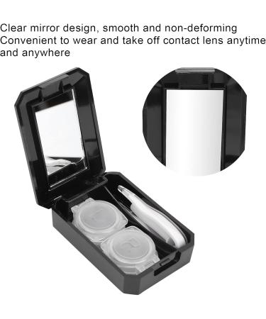Demeras Contact Lens Travel Kit - Easy Open Case for Travel Office & Home - Black - Buy Online on GoSupps.com