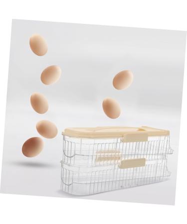 Mikikit Egg Storage Box Egg Holder Refrigerator Transparent Egg Racks The Pet Tray Drawer re-usable As Shown 32.00X13.90X10.20CM - Buy Online on GoSupps.com