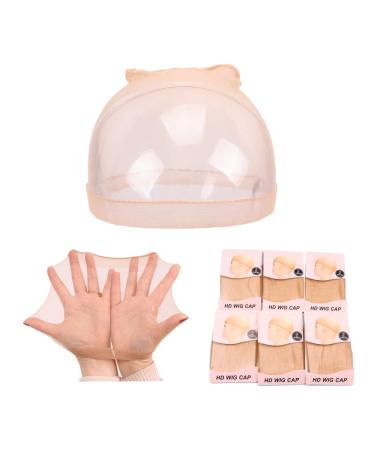 Ecojunmi Ultra-thin HD Wig Caps for Women Men 12 Pcs Invisible HD Stocking Caps for Lace Front Wig Stretchy Breathable Mesh Cap for Cosplay Hair Accessories (6Pack/12PCS) - Buy Online on GoSupps.com