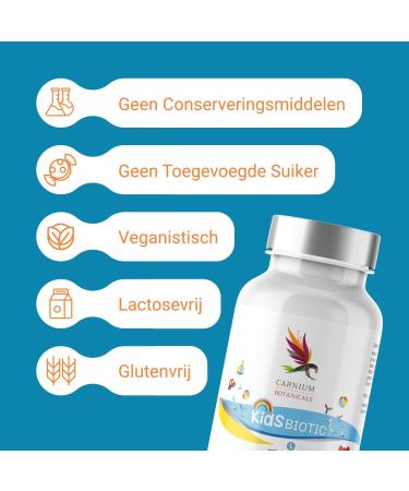 BIO PACK Carnium Botanicals Kids Biotic Probiotics for children with vitamin C powder Culture complex for intestinal flora & immune system Vegan 100 g - Buy Online on GoSupps.com