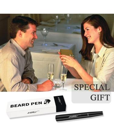 Beard Pencil Filler for Men - Long-Lasting Coverage, Natural Finish, Waterproof - 2PCS (BLACK) - Buy Online on GoSupps.com