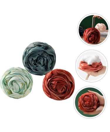 FOMIYES 6 pcs Rose Bath Flower Scrubber - Luxurious Bath & Shower Accessories for Women | Mesh Luffa & Bath Sponge Brushes - Buy Online on GoSupps.com