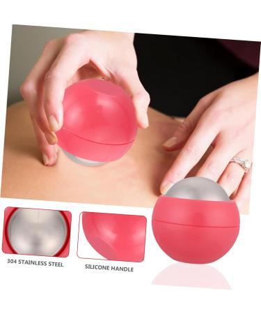 Solustrie 3-in-1 Hand & Foot Massage Ball - Stainless Steel Muscle Roller & Fitness Tool for Ultimate Relief | International Shipping Available - Buy Online on GoSupps.com