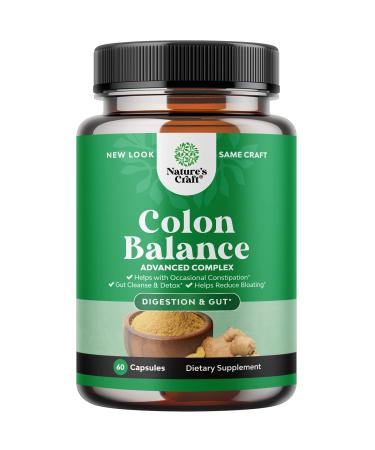 Colon Cleanser & Detox - Lactobacillus Acidophilus Probiotic Supplement Body Cleanse - Psyllium Husk Capsules Gut Health Supplement