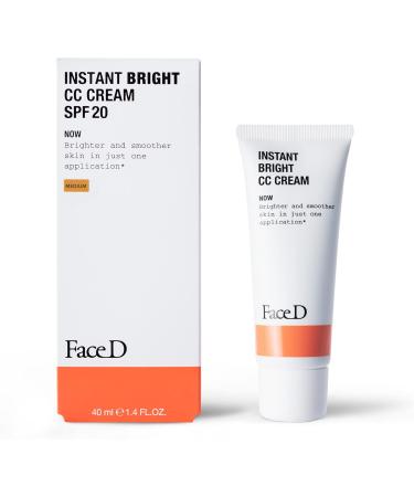 Faced 3-luronics CC Cream SPF 20 Medium - Radiant Skin Coverage - Buy Online on GoSupps.com