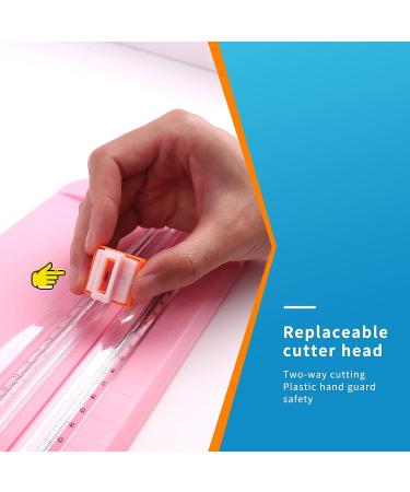 ZEQUAN Small Paper Trimmer  Portable Paper Cutter for Label  Origami  Card  Photo  Coupon  Scrapbook  Cardstock  Laminated Paper  and Craft Project Pink - Buy Online on GoSupps.com