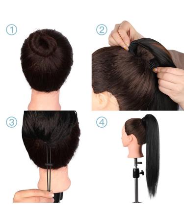 24 AISI BEAUTY Drawstring Ponytail - Natural Black Straight Hair Extensions for Women - Buy Online on GoSupps.com