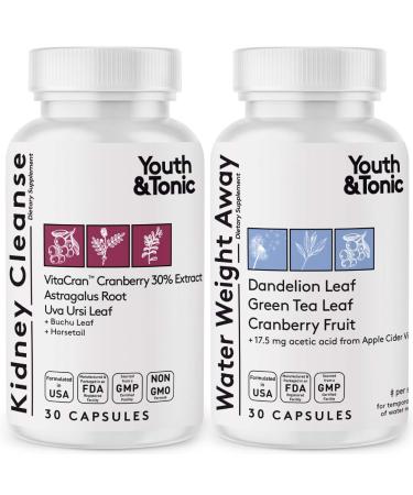 Daily Water Retention Pills for Kidney Cleanse & Swelling to Flush Out Excess Fluid & Waste - Buy Online on GoSupps.com