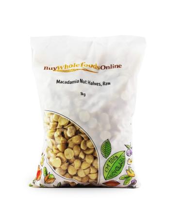 Macadamia Nut Halves Raw 1kg (BWFO)