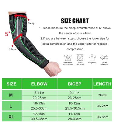 Compression Sleeve for Tendonitis 1 Pair Sports Arm Protection Elbow Support for Men and Women for Tennis Elbow Bodybuilding - Buy Online on GoSupps.com