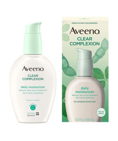 Aveeno Clear Complexion Salicylic Acid Acne-Fighting Daily Face Moisturizer - 4 fl. oz (Pack of 1) - Buy Online on GoSupps.com
