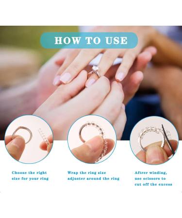 70 Pcs Ring Size Adjuster Set with Measuring Tool - Invisible Silicone Spiral Tightener for Women and Men - Fits Any Loose Rings - Buy Online on GoSupps.com