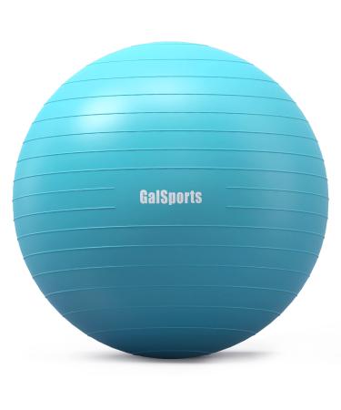 GalSports Exercise Ball Yoga Ball for Home Gym, Stability Ball for Workout & Fitness, Balance Ball Chair for Office, Swiss Ball for Physical Therapy Turkis S (38-45cm)