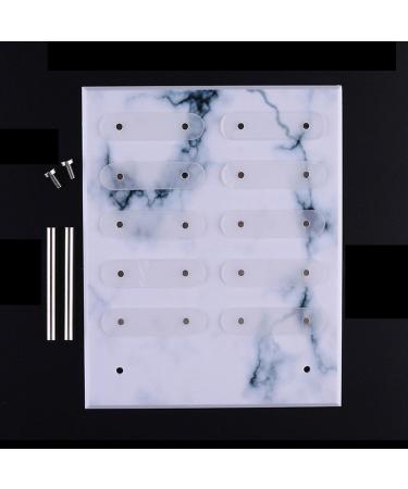 Ruiqas Nail Art Showing Prional Salon Magnetic Marble Nail Art Display False Nail Tips Sample Display Practice 2 acrylic false tip display stand rack magnetic marble nail art display acrylic nail - Buy Online on GoSupps.com