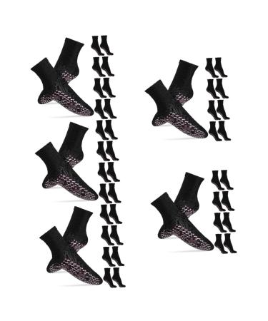 Kisangel 25 pairs of socks cozy slippers soft pure stockings slippers for men slippers for men inside foot warmers slipproof compression stockings Miss polyester (polyester)