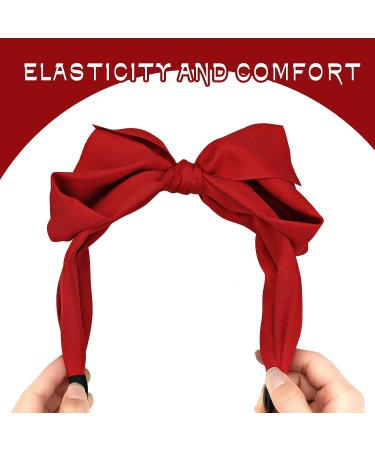 WLLHYF Red Bow Headband - Non-Slip Fashion Hair Accessory for Women, Valentine's Day Gift - Buy Online on GoSupps.com