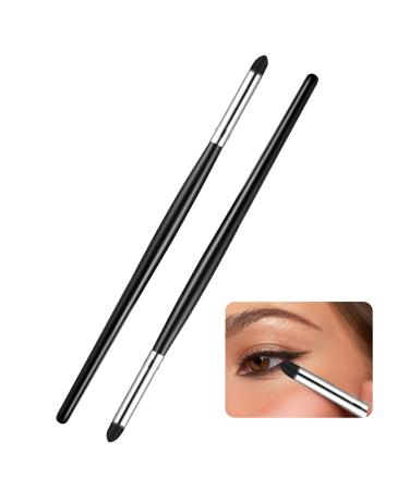 2 Pieces Eyeliner Smudge Brush Pencil Soft Makeup Tool Eyeshadow Blending Brush Eye Pencil Brush Eyeliner Smudge Tool Set for Blending Eye Shadow Liner (Sponge, 6.2 Inch)