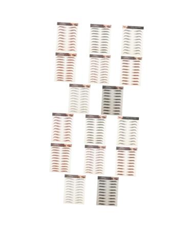Hemoton 16 Pcs tattoo eyebrow decals make up 4d eyebrows eyebrow transfer stickers