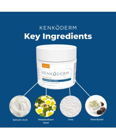 Kenkoderm Psoriasis Total Body Skin Care Bundle (4 Packs) Dead Sea Mud Soap 4.25 oz Mineral Salt Soap Bar 4.25 oz & Moisturizing Cream 10 oz Dermatologist Developed Fragrance & Color Free - Buy Online on GoSupps.com