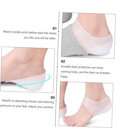 FOMIYES Heel Cover Half Pad - 2 Sets - White Sports Accessories for Comfort & Support - Buy Online on GoSupps.com