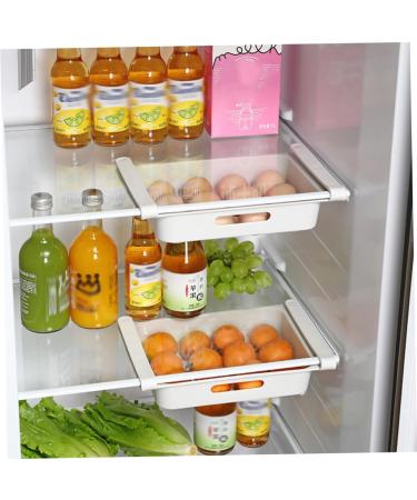 KOMBIUDA 2pcs box White for Type Refrigerator Home Storage Household Container Fruit Multi-purpose Drawer - Buy Online on GoSupps.com