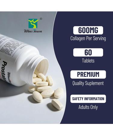 Wins Town Prostate Pills Saw Palmetto Prostate Health Supplements for Men Support Hair Health Urinary Tract & Bladder Control 60 Tablets - Buy Online on GoSupps.com