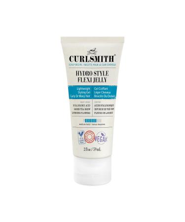 CURLSMITH - Hydro Style Flexi-Jelly - Vegan Defining Gel for Wavy Curly or Coily Hair (2 fl oz)