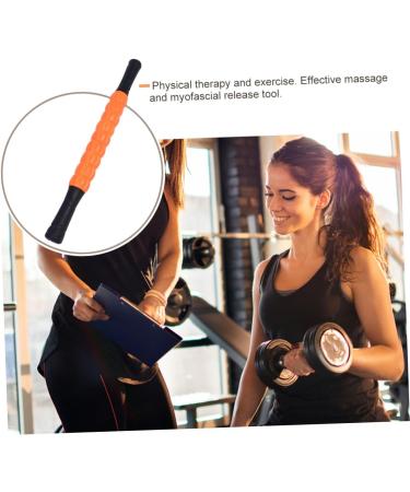 Healeved 3 STK Massage Roller Rod - Foam Rollers for Muscle Massage & Trigger Point Relief | Orange Yoga Fitness Stick | 43x3.5cm - Buy Online on GoSupps.com