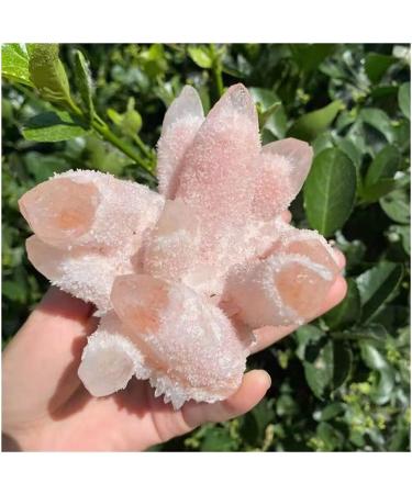 Natural Beautiful Pink Crystal Cluster Stone Natural Crystal Cluster Home Goods ZJGIDTEM (Size : 450-500g) - Buy Online on GoSupps.com