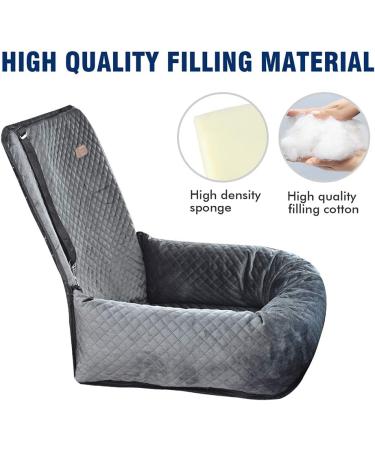 BCOCHAO Dog Car Seat - Safe and Comfortable Pet Booster Seat for Travel - Easy to Clean - Gray - Buy Online on GoSupps.com