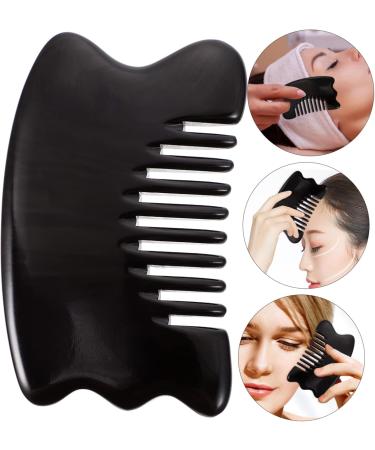 Beavorty 2 STK Massage Comb - Portable Neck Massager & Jade Roller for Hair Volume - Gua Sha Tool & Buffalohorn Body Massage - Buy Online on GoSupps.com