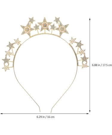 Hair Accessories Crown Headbands Star Headpiece for Women Goddess Headpiece for Women Gold Accessories for Women Goddess Headband Birthday Accessories for Women Alloy Fashion - Buy Online on GoSupps.com