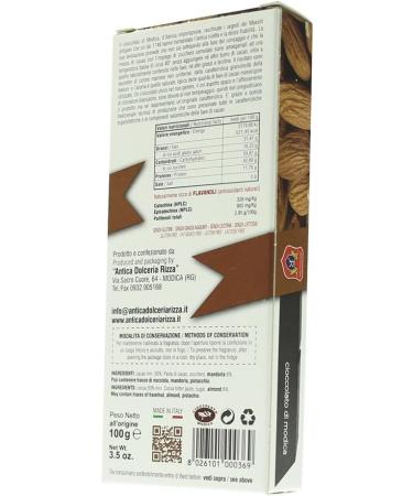  Antica Dolceria Rizza RIZZA - 3 x Modica Almond Chocolate 100 g - Buy Online on GoSupps.com