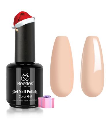 Beetles 15ml Natural Gel Polish Sugar Donut Brown Color Nail Gel Pink Nail Gel Neutral Soak Off LED Nail Lamp Gel Polish All Season E-Sugar Donut