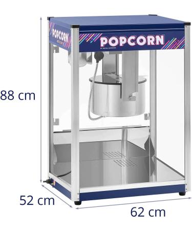 Royal Catering RCPR-2300 Professional Popcorn Machine (2350 W approx. 6 kg/h 16 oz / 4800 ml Teflon Coating) - Buy Online on GoSupps.com