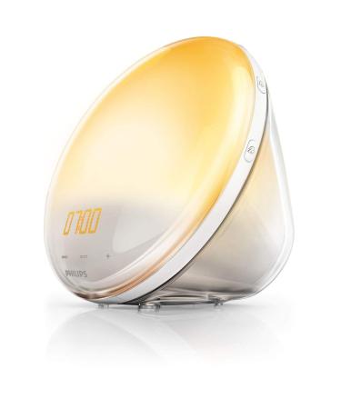 Philips HF3519/01 Wake-up Light (Sunrise Function Digital FM Radio Daylight Alarm Clock) White - Buy Online on GoSupps.com