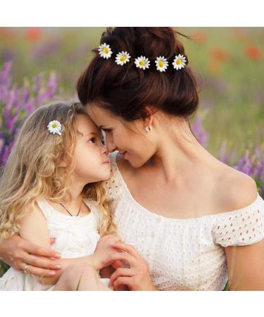 20 Pieces Daisy Hair Clips | Wedding Flower Hair Accessories | Bridal & Girl Hair Accessories (White) - Buy Online on GoSupps.com