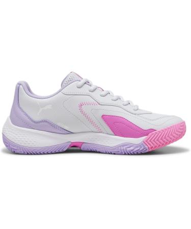 PUMA Women's Nova Smash Tennis Shoe - 40 EU Silver Mist/Puma White/Vivid Violet | Shop Internationally - Buy Online on GoSupps.com