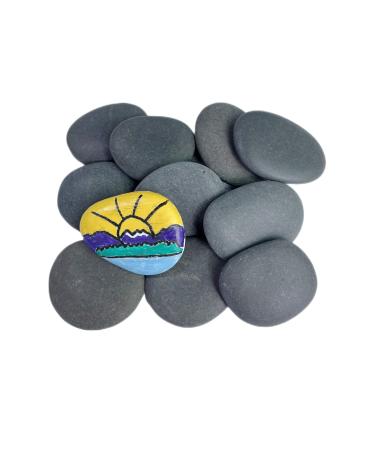 Lifetop 12PCS Painting Rocks  DIY Rocks Flat & Smooth Kindness Rocks for Arts  Crafts  Decoration  Small Rocks for Painting  Diameter Around 1.5-2.0 inch  Hand Picked for Painting Rocks  - Buy Online on GoSupps.com