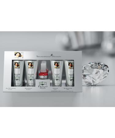 Shahnaz Husain Facial Kit | Diamond Skin Care & Revival | Original 100% with Hologram - Professional Power Tonic Included - Buy Online on GoSupps.com