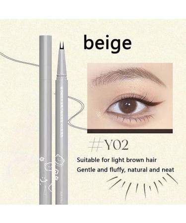 Double Tip Lower Eyelash Pencil Waterproof Liquid Eyeliner Anti-Smudge Two-Claw Bottom Lashes Pencil Long-Lasting Quick Drying Eye Liner Makeup (Black+Brown) - Buy Online on GoSupps.com
