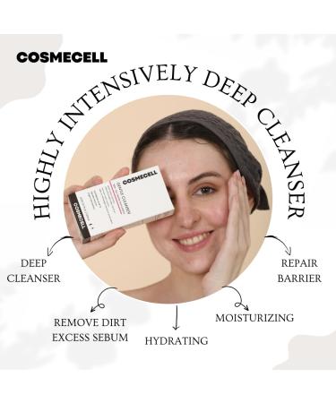 Cosmecell Gentle Cleanser with Lactobionic Acid 2% Glycolic Acid 5% and Sugar Cane Extract 4.05 fl oz - Buy Online on GoSupps.com