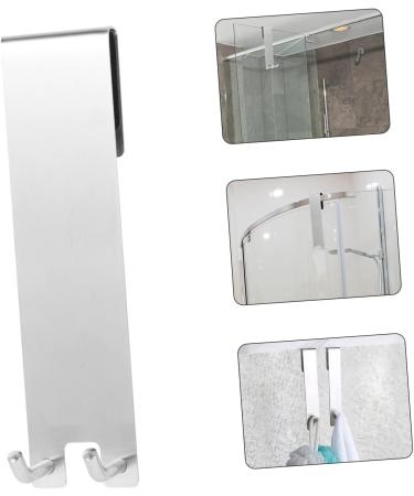 Alipis 2pcs Glass Door Hook Wall Hangers for Clothes Over The Door Coat Hooks Bathroom Door Hook Hanging 18X4.2X3.5CMx2pcs - Buy Online on GoSupps.com