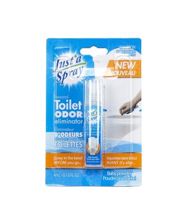Just a Spray Just'a Spray Personal Toilet Odor Eliminator Baby Powder 4ml 4 Milliliter Baby Powder
