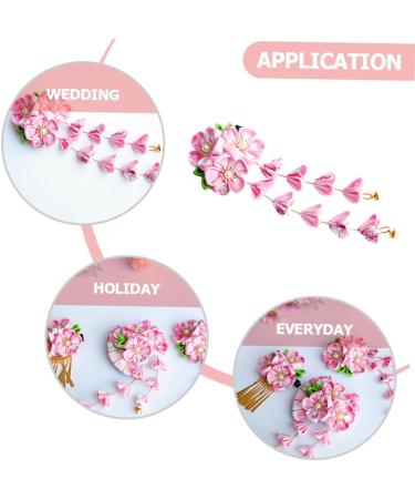 minkissy Japanese Hair Accessories Floral Hair Pins Vintage Kimono Flower Hair Clip Kimono Hair Accessories Kanzashi Hair Ornament Pink Hair Clips Kimono Flower Hairpins Manual Orchid Cloth - Buy Online on GoSupps.com